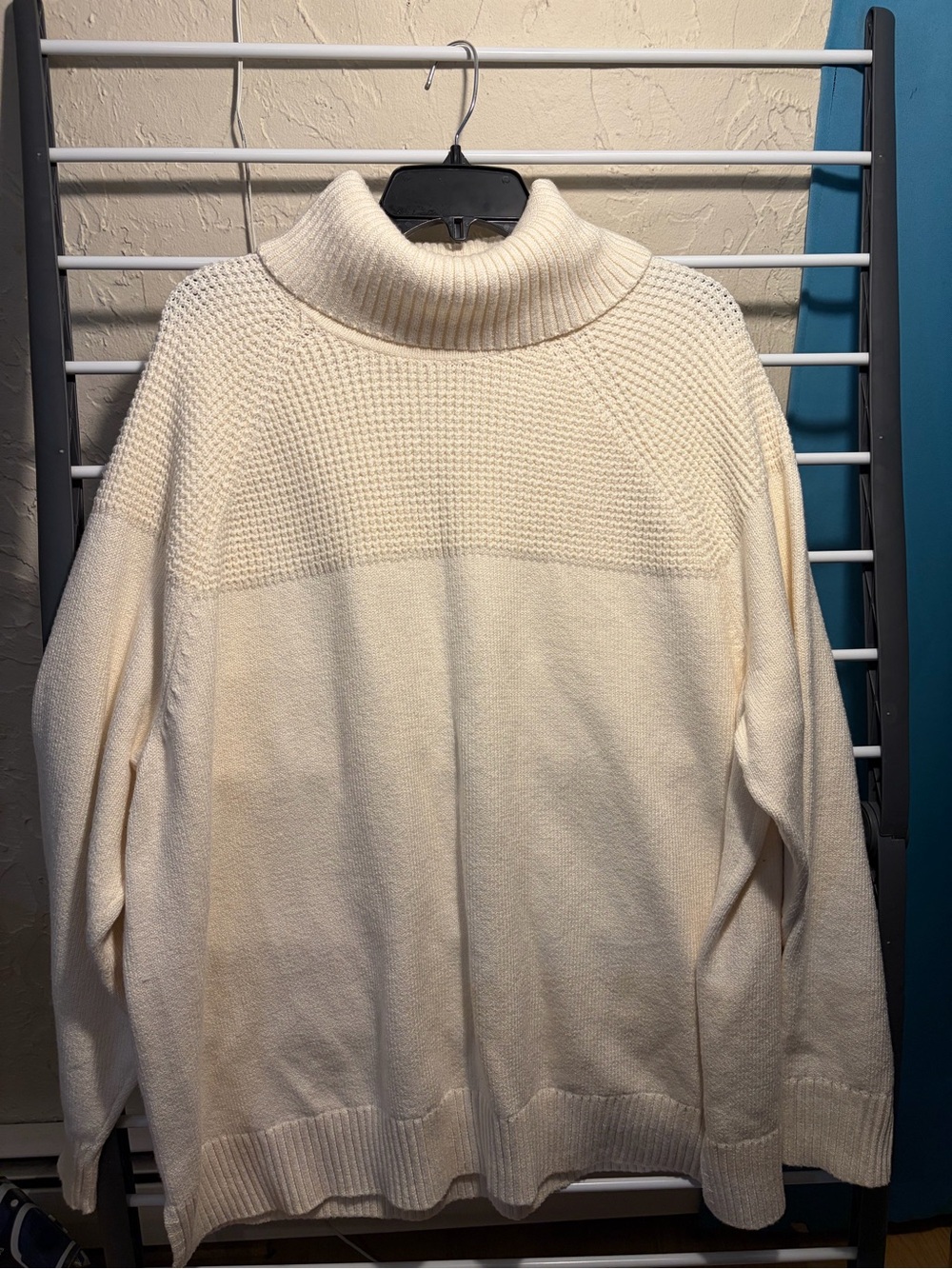 L.L. Bean Cream Turtleneck Sweater